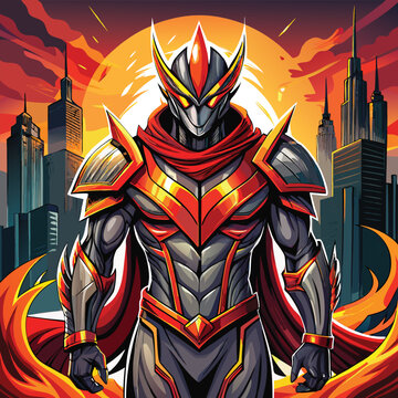 Crimson Guardian of the City