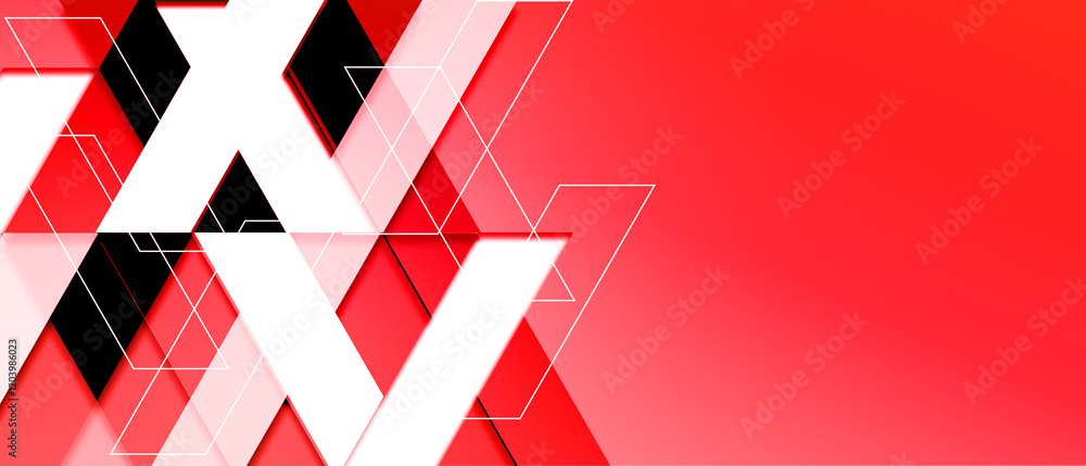 Poster geometric triangle light background abstract design