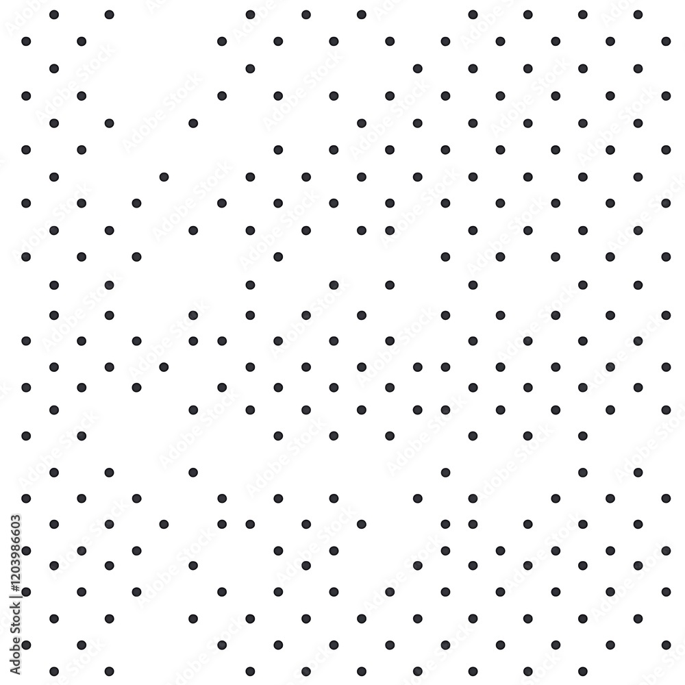 Poster clean and minimalist black dot pattern on white background