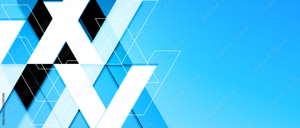 Poster geometric triangle light background abstract design