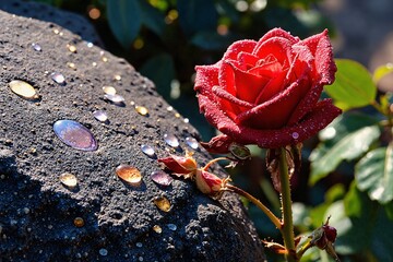  The Rose is Red and So Are the Gems on Top of the Rock