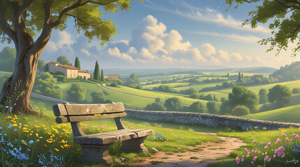 French countryside serenity