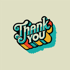 Thank you t-shirt design, modern and creative t-shirt design