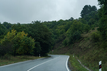 Rural road in the countryside of Georgia