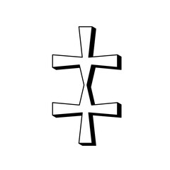 Fototapeta premium Double Dagger / Chinese zodiac sign