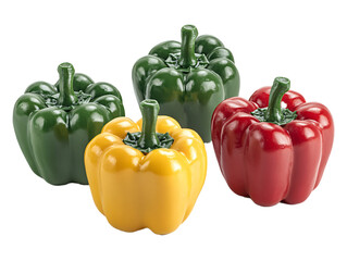 Colorful bell peppers display kitchen food photography bright environment close-up view fresh produce
