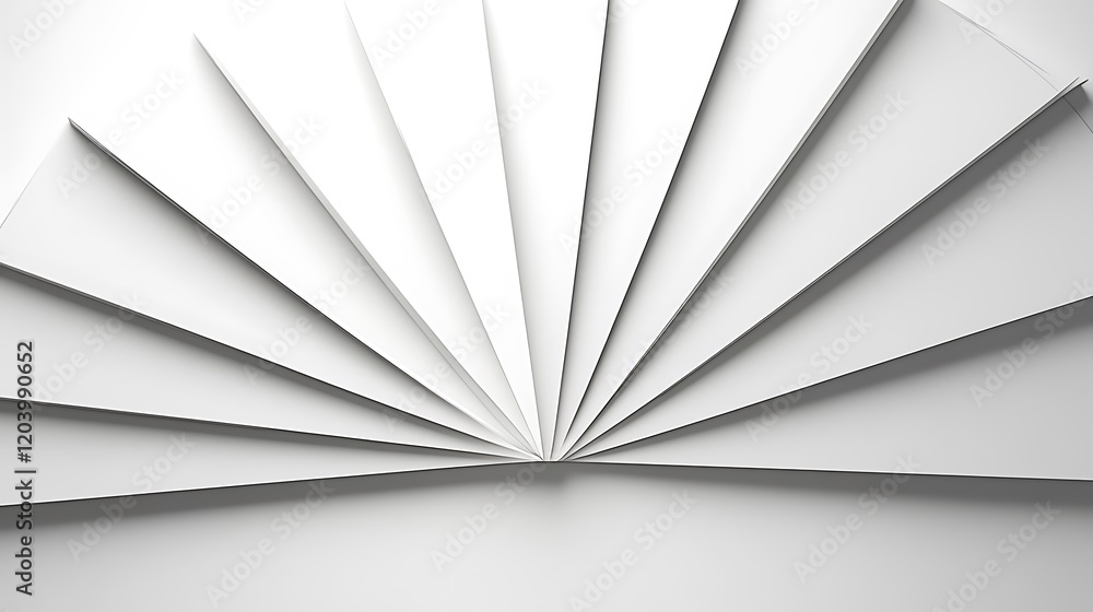 Poster minimalist clean design with sunburst pattern in white background