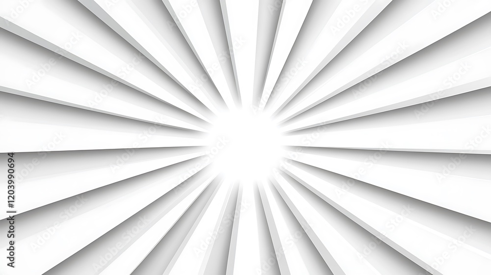 Poster clean minimalist sunburst pattern with white rays on a bright background