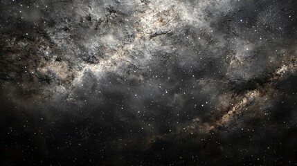Obraz premium Dramatic Dark Nebula Space Background Cosmic Dust and Stars