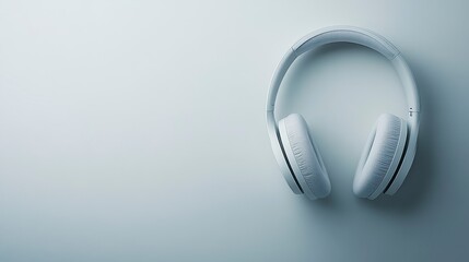 Wireless Over Ear Headphones Modern Minimalist Design White Audio Device