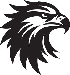 Fototapeta premium hawk head vector