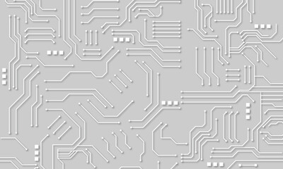 Abstract high-tech technology Circuit board background. Vector illustration. 
