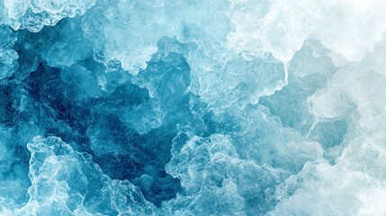 Fototapeta premium Abstract Blue Ice Texture Frozen Water Background Winter Frost Pattern Cold Glacial Surface Icy