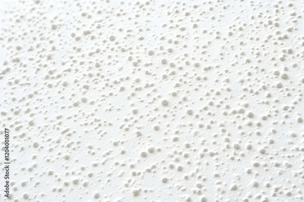 Poster close-up texture of a white, speckled surface; ideal for background or design element. suitable for 
