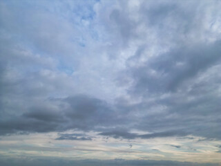 Sunset Sky and Rain Clouds over Luton City of England UK