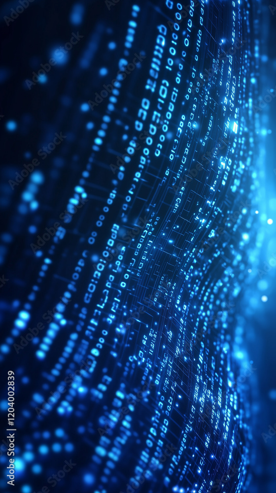 Poster digital graphic abstract background for ai and machine learning