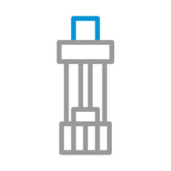 Skyscraper building icon. Concept of business, construction, and architecture.