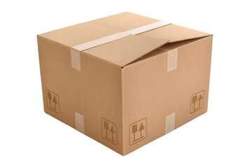 Fototapeta premium Shipping Package Box Delivery Transparent Background