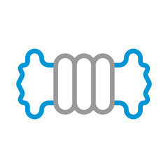 Thread spool icon. Concept of sewing, tailoring, and fashion design.