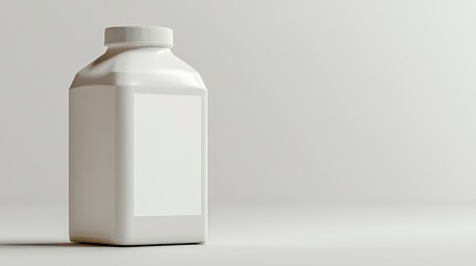 Blank White Plastic Bottle Packaging Mockup Product Design Template Clean Container