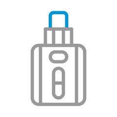 Electronic cigarette icon. Concept of vaping, smoking alternative, and nicotine.