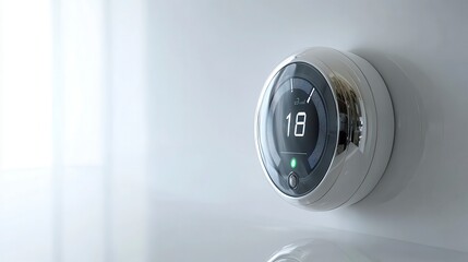 Modern Smart Thermostat Digital Temperature Control Home Automation Device Energy Efficiency