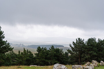 Megalith site in Tedjisi in Georgia