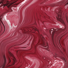 Fototapeta premium A marble texture with a gradient of deep red and vibrant pink, intricate swirling patterns, smooth blending, abstract and luxurious design, seamless and atmospheric 