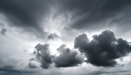 Obraz premium Dark Storm Clouds Fill The Sky With Ominous Grey