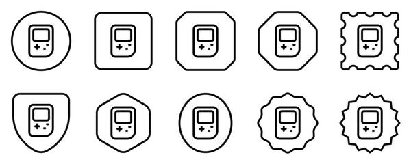 Editable game handheld console vector icon. Video game, game elements. Part of a big icon set family. Perfect for web and app interfaces, presentations, infographics, etc