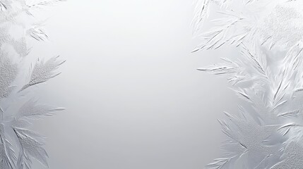 Elegant Frost Patterns on Winter Windowpane Nature s Icy Art Cold Season Background