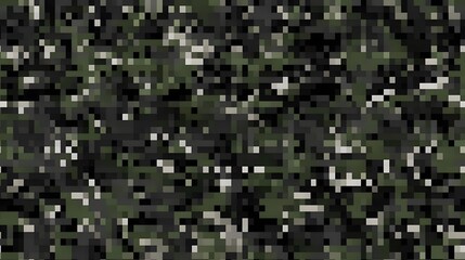 Fototapeta premium Digital camouflage background, army green, green, and black color, with a blend of natural colors used for camouflage