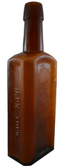 Antique bottle of iron tonic