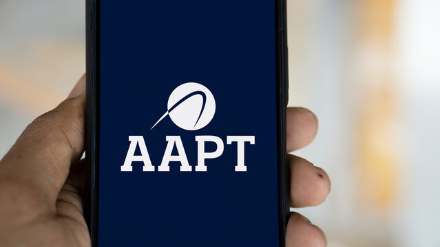 Dhaka, Bangladesh- 18 jan 2025; AAPT logo is displyed on smartphone. AAPT is a fixed-line telecommunications company.