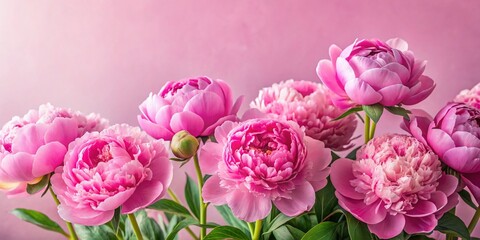 Soft Pink Peonies: Elegant Floral Photo for Mother's Day, Home Decor & Wellness