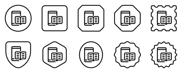Editable e-book reader app vector icon. Online learning, course, tutorial. Part of a big icon set family. Perfect for web and app interfaces, presentations, infographics, etc