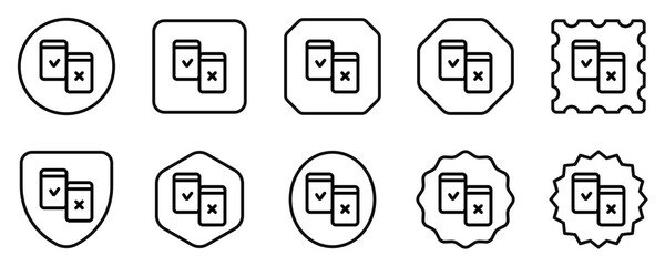 Editable design testing, AB testing, split testing, vector icon. Part of a big icon set family. Perfect for web and app interfaces, presentations, infographics, etc