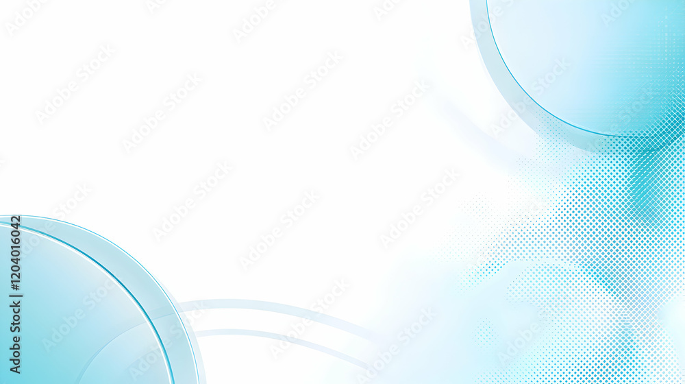 Aufkleber abstract background with soft blue circles and halftone texture, perfect for presentations or websit
