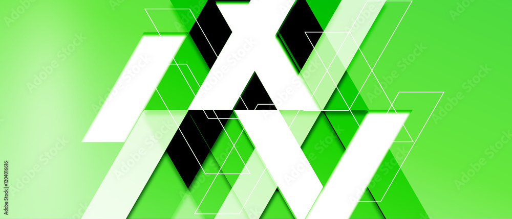 Poster geometric triangle light background abstract design