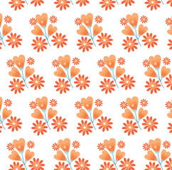 seamless pattern with flowers