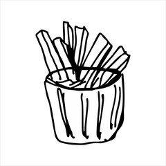 french fries illustration