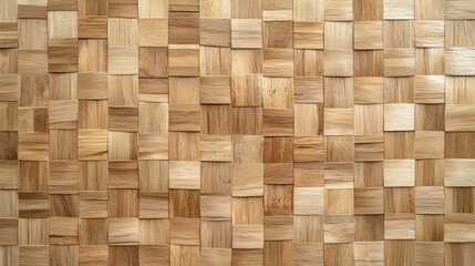 Woven Wooden Panel Square Blocks Texture Design