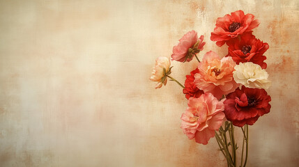 Blumenbouquet im Vintagestil, Generative AI