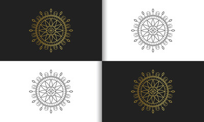 Luxury golden mandala design vector illustration