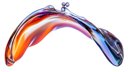 abstract liquid wave