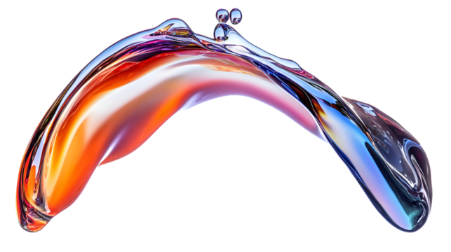 abstract liquid wave