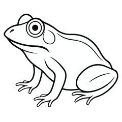  vector frog line art free download.