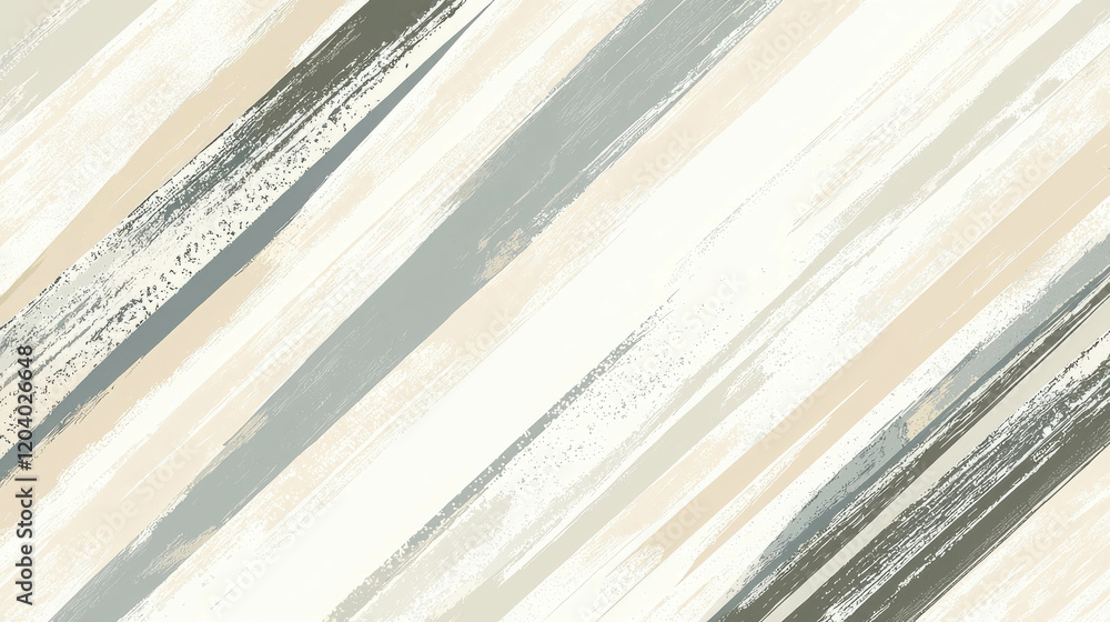 Poster clean and modern design featuring diagonal lines in neutral tones and textured background