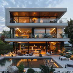 Sustainably Designed Minimalist White House