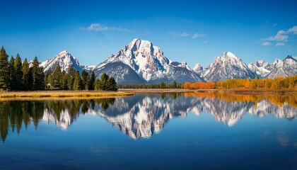 Serene Mountain Reflection